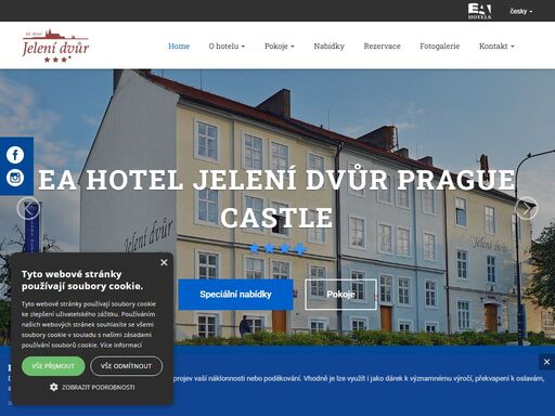 půvabný hotel s příjemnou rodinnou atmosférou v bezprostřední blízkosti pražského hradu, v centru hradčan