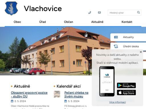 oficiální stránky obce vlachovice