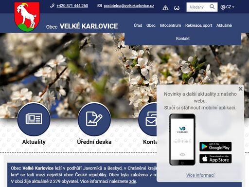 www.velkekarlovice.cz