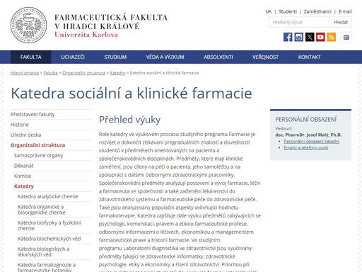 www.faf.cuni.cz/Fakulta/Organizacni-struktura/Katedry/Katedra-socialni-a-klinicke-farmacie
