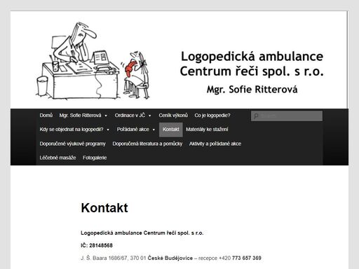 www.logopedie-ritterova.cz/kontakt