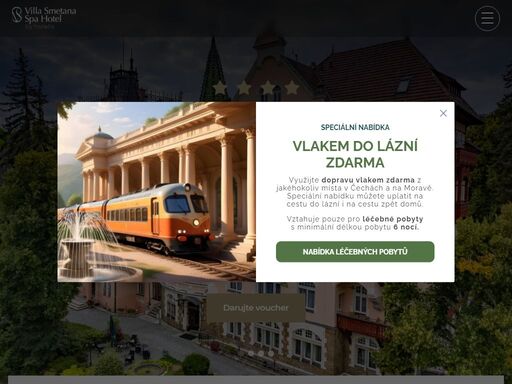 lázeňský hotel v nejkrásnější čtvrti karlových varů