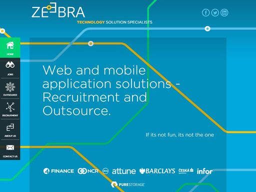 zeebra are a prague based it recruitment consultancy offering 100's of it jobs. we look for programmers, developers, admins and other it specialists.