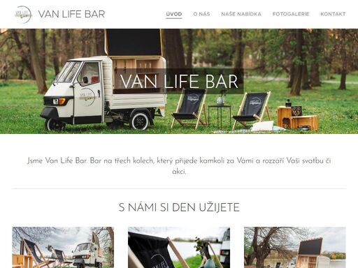 van life bar. to je bar na třech kolech, který přijede kamkoli za vámi a rozzáří vaši svatbu či akci.