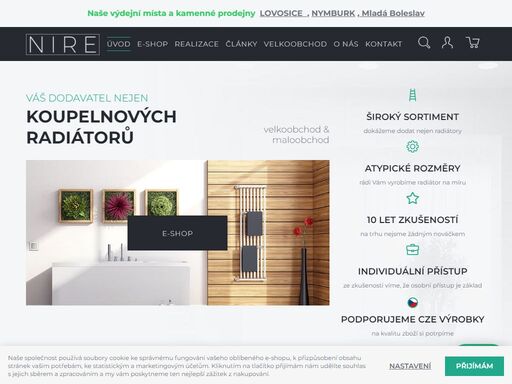 český výrobce a dovozece koupelnových radiátorů všech značek. prodáváme formou e-shopu velkoobchoně i maloobchodně.