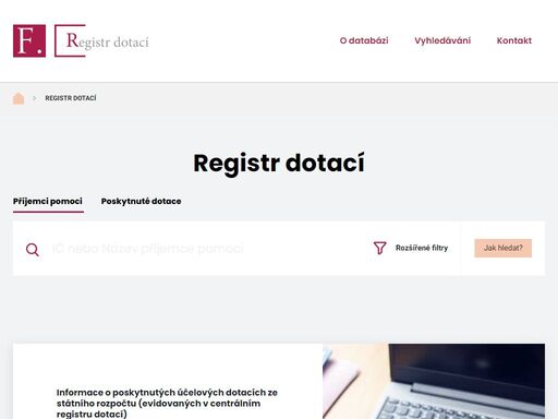 informace o poskytnutých účelových dotacích ze státního rozpočtu