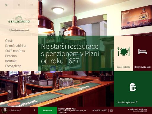 nejstarší restaurace s penzionem v plzni – od roku 1637