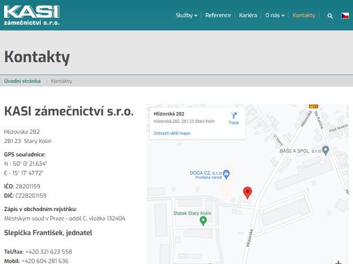 www.kasi-zamecnictvi.cz/kontakty