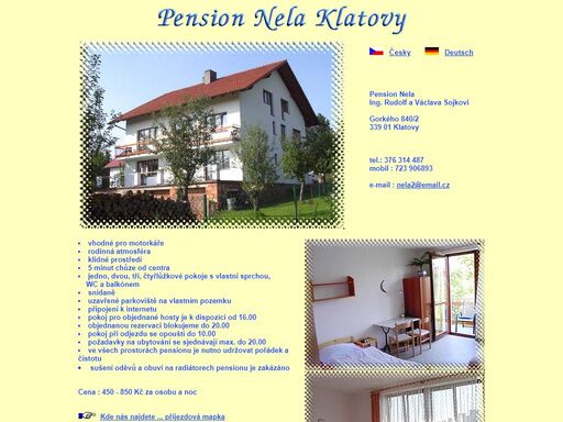 www.klatovynet.cz/pension-nela
