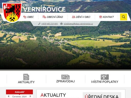 oficiální stránky obce vernířovice