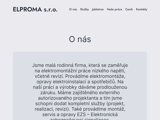 www.elproma.cz