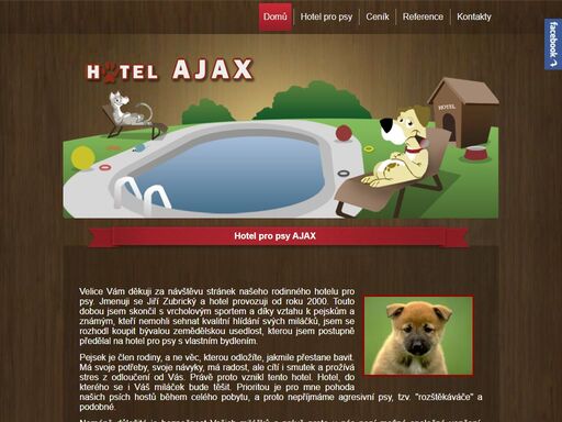 hotel pro psy ajax nabízí ubytování pro vaše psí miláčky. najdete nás v obci sulec mezi louny a slaný, přibližně 40 km od prahy.