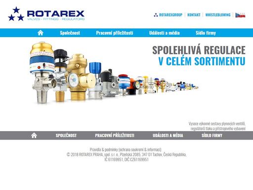 rotarex je předním světovým výrobcem ventilů pro regulaci plynu, tlakových regulátorů, zařízení a příslušenství pro všechny hlavní druhy plynu v mnoha odvětvích.