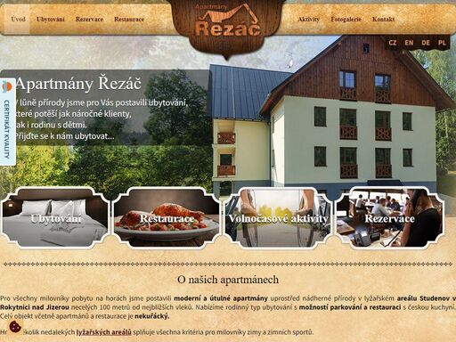www.apartmanyrezac.cz