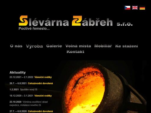 www.slevarna-zabreh.cz
