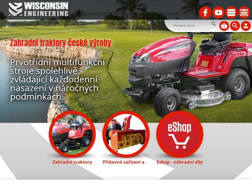 české zahradní traktory a profesionální sekací traktory, na které se opravdu můžete spolehnout. nezradí ani v mokré nebo vysoké trávě.