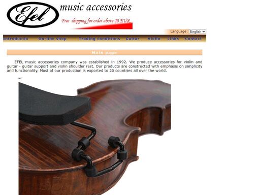 efel company music accessories deliver accessories for musical instruments - guitar supports, violin and viola shoulders