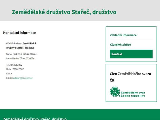 www.zscr.cz/podniky/zdstarec/kontakt