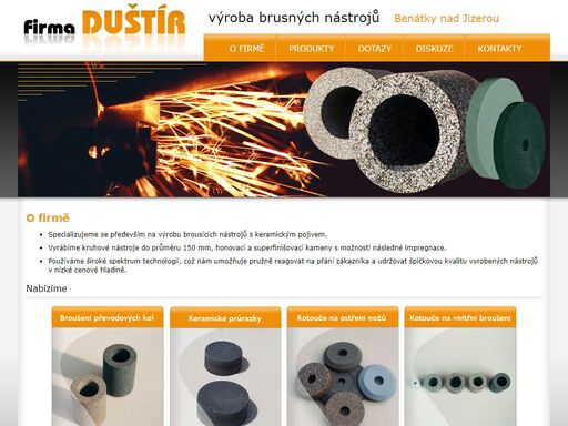 specializujeme se na výrobu brousících nástrojů s keramickým pojivem.