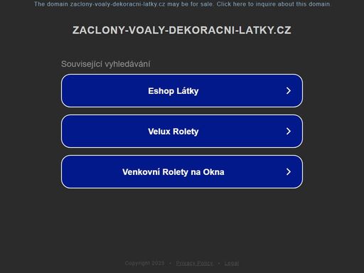 zaclony-voaly-dekoracni-latky.cz