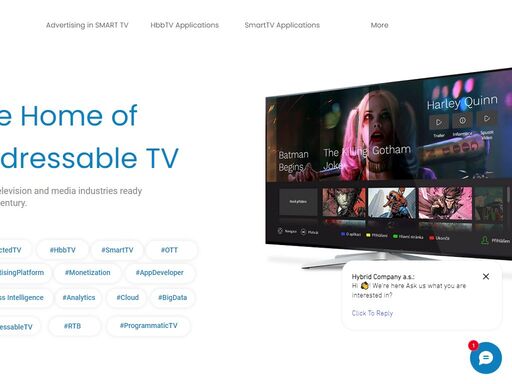 hybrid company, a leading technology developer for tv broadcasters and operators, specializes in creating ott applications for hbbtv, tizen, webos, and android tv. elevate your streaming experience with our expertise!