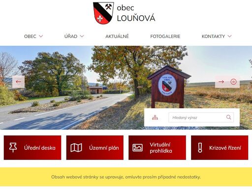 oficiální stránky obce louňová