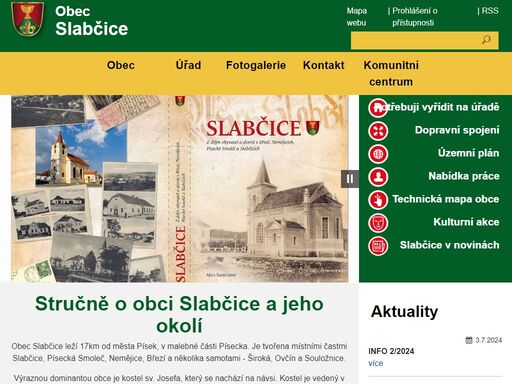 oficiální webové stránky obce slabčice