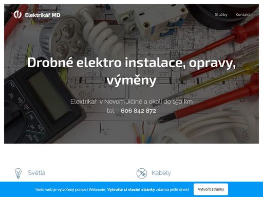 drobné elektro instalace, opravy, výměny