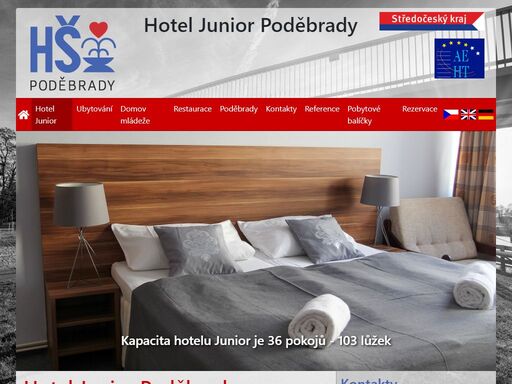 hotel v centru lázeňského města poděbrady - školní hotel junior poděbrady