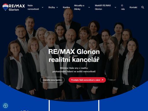 realitni společnost glorion je již více než 18 let současti realitniho trhu. od roku 2018 je majitelem franšízy největší světové realitní společnosti re/max, která je na trhu od roku 1973.