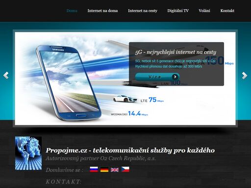 propojme.cz - telekomunikační služby pro každého,eet - ekasa,  internet, tv, mobilní volání atd.