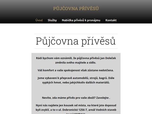 www.pujcovna-privesu.cz