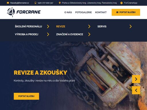 jsme specialisté na jeřáby. ? servis a opravy jeřábů. ? revize zdvihacích zařízení. ? evidence a gravírování štítků. ? elektrorevize zařízení a školení pracovníků.