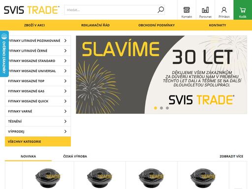 internetový obchod s vodoinstalačním materiálem