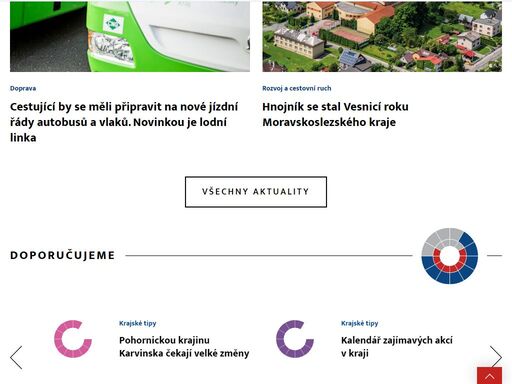 co je u nás nového? měníme kraj k lepšímu. podporujeme dobré nápady a máme rádi výzvy. z pohodlí domova u nás vyřídíte skoro vše. jsme tu pro vás!