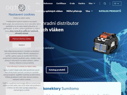 jsme výhradní zástupce společností sumitomo eletric a yokogawa v oblasti svářeček optických vláken, lámaček, analytických a měřicích zařízení