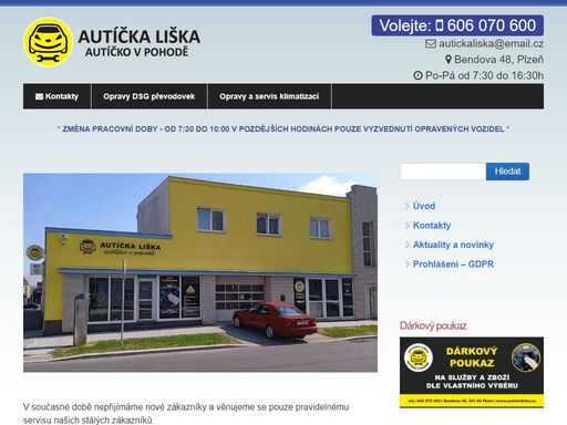 nabízíme servis osobních i dodávkových vozidel, opravy klimatizací a dsg převodovek. dezinfekci ozonizérem.