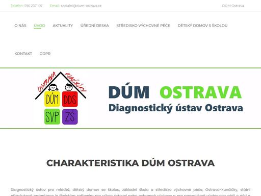 diagnostický ústav pro mládež ostrava, dětský domov se školou, středisko výchovné péče a základní škola, ostrava – kunčičky, př.o.
(dÚm, ddš, svp a zš ostrava-kunčičky, př.o.) škrobálkova 16
718 00  ostrava - kunčičky
