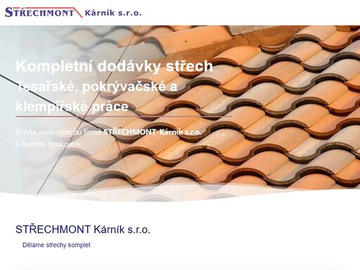 kompletní dodávky střech, opravy netěsností střechy, rekonstrukce krovů a trámů.