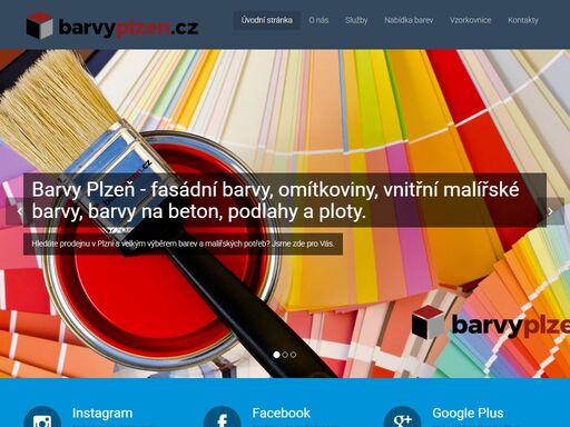 barvy plzeň - fasádní barvy, omítkoviny, vnitřní malířské barvy, barvy na beton, podlahy a ploty.