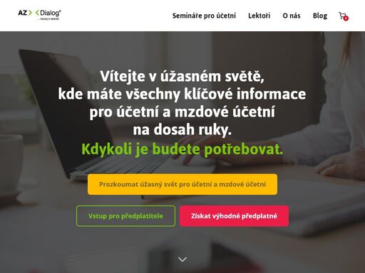 vítejte v úžasném světě, kde máte všechny klíčové informace pro účetní a mzdové účetní na dosah ruky. kdykoli je budete potřebovat.
