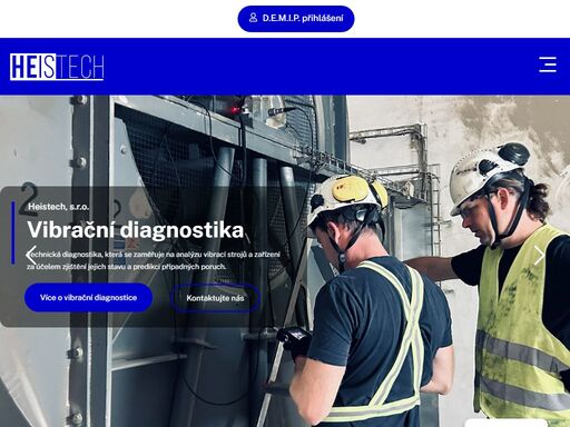 naše firma heistech, s.r.o. nabízí služby v oblasti technické diagnostiky a prediktivní údržby průmyslových strojů a zařízení.