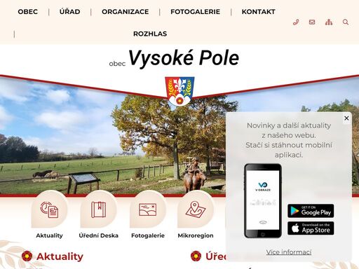 oficiální stránky obce
