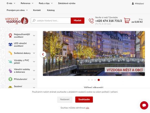 e-shop tradičního českého výrobce světelné výzdoby již od roku 1992. přinášíme pohodu do vašich měst, obchodů i domácností.