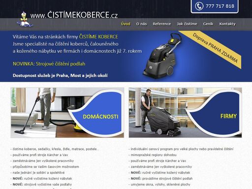 www.cistimekoberce.cz