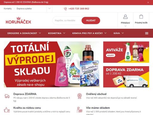 ? váš ráj pro levnou drogerii a kosmetiku. kvalitní produkty za skvělé ceny. objednávejte pohodlně z domova a ušetřete čas i peníze! ? doprava od 49 kč.