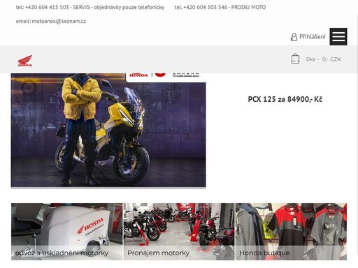 moto anex - motorky honda