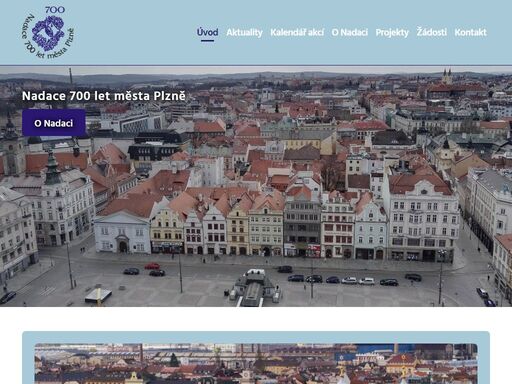 nadace, 700, plzeň, granty, projekty, rozvoj, město, příspěvky, logotyp nadace 700 let města plzně
nadace 700 let města plzně podporuje projekty směřující k rozvoji a obnově města plzně, jejichž cílem je zlepšení životních podmínek obyvatel města a jeho propagace.