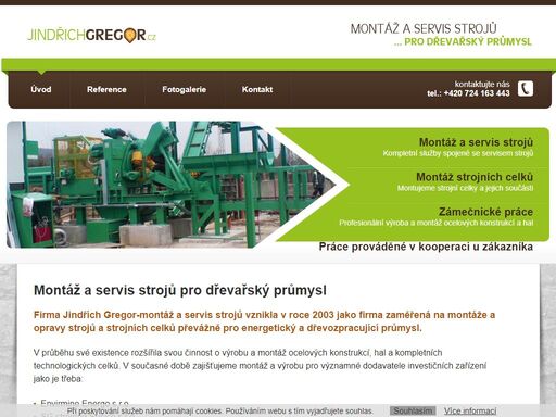 montáž a servis strojů pro dřevařský průmysl