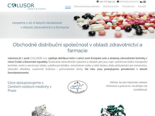 obchodně distribuční společnost v oblasti zdravotnictví a farmacie.